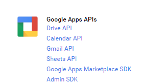 Google Apps APIs